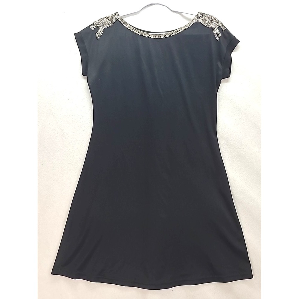 Vintage Argenti Hand‎ Beaded Little Black Dress Sz 8